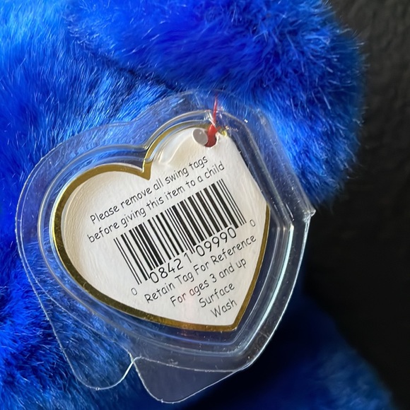 Clubby the beanie buddies collection royal blue ultra  soft excellent condition - Picture 6 of 9